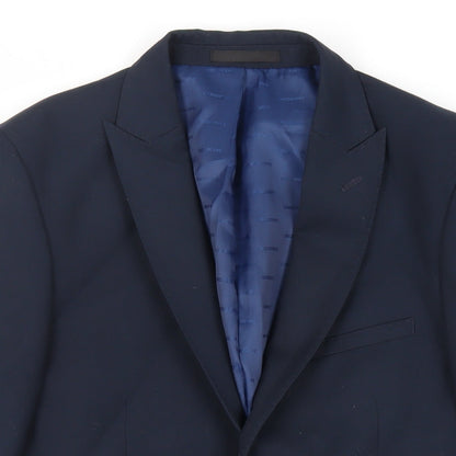 Mens UK Size 38 OneSix5ive Regular Blue Suit Jacket