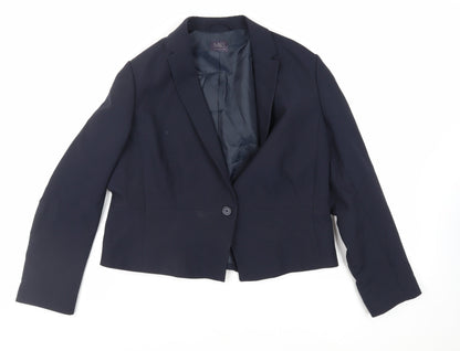 Womens UK Size 16 Marks and Spencer Blue Jacket