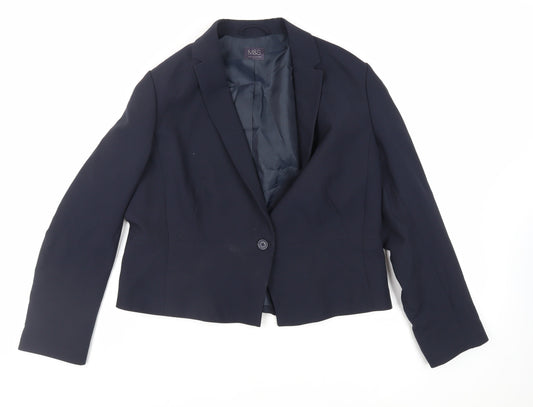 Womens UK Size 16 Marks and Spencer Blue Jacket
