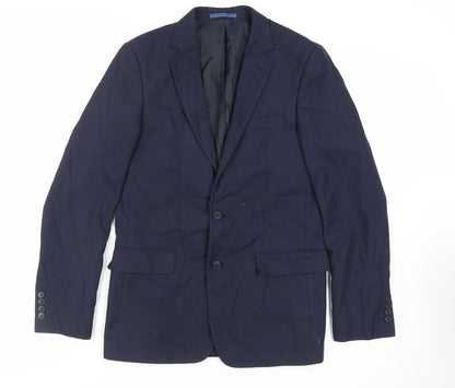 Mens UK Size 40 Marks and Spencer Regular Blue Suit Jacket