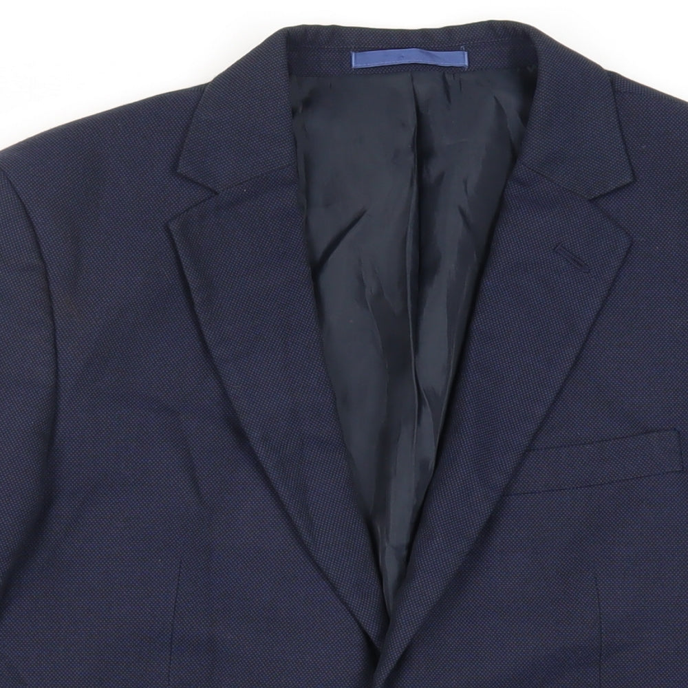 Mens UK Size 40 Marks and Spencer Regular Blue Suit Jacket