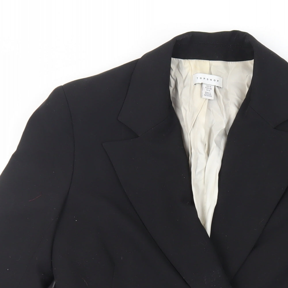 Womens UK Size 10 Topshop Black Jacket