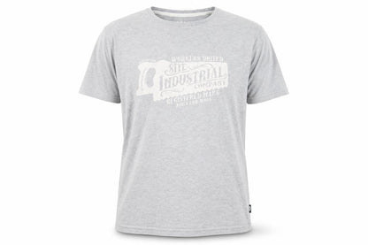 Site Mens Grey Cotton T-Shirt Size L Crew Neck
