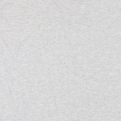 Site Mens Grey Cotton T-Shirt Size L Crew Neck