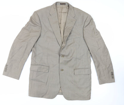 Mens UK Size 42 Marks and Spencer Regular Beige Suit Jacket