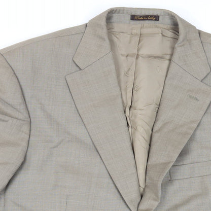 Mens UK Size 42 Marks and Spencer Regular Beige Suit Jacket