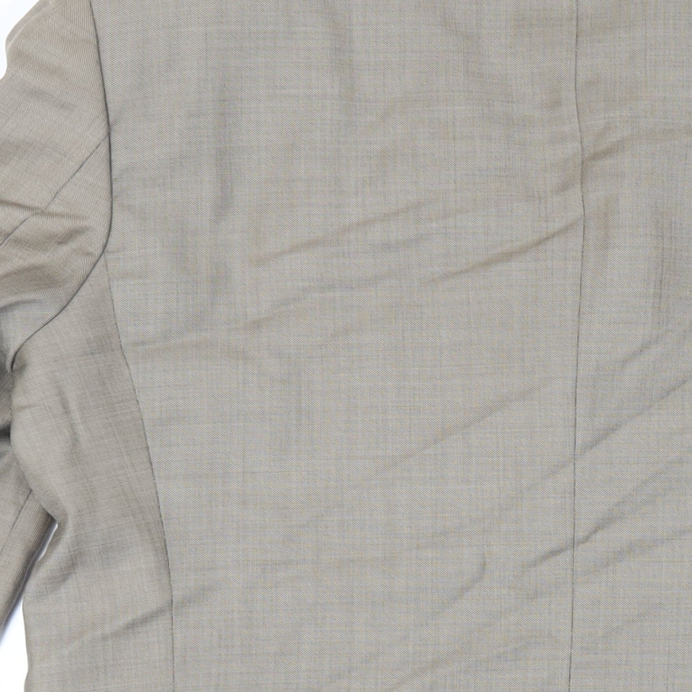 Mens UK Size 42 Marks and Spencer Regular Beige Suit Jacket
