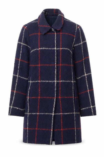 Womens UK Size 12 Debenhams Blue Overcoat