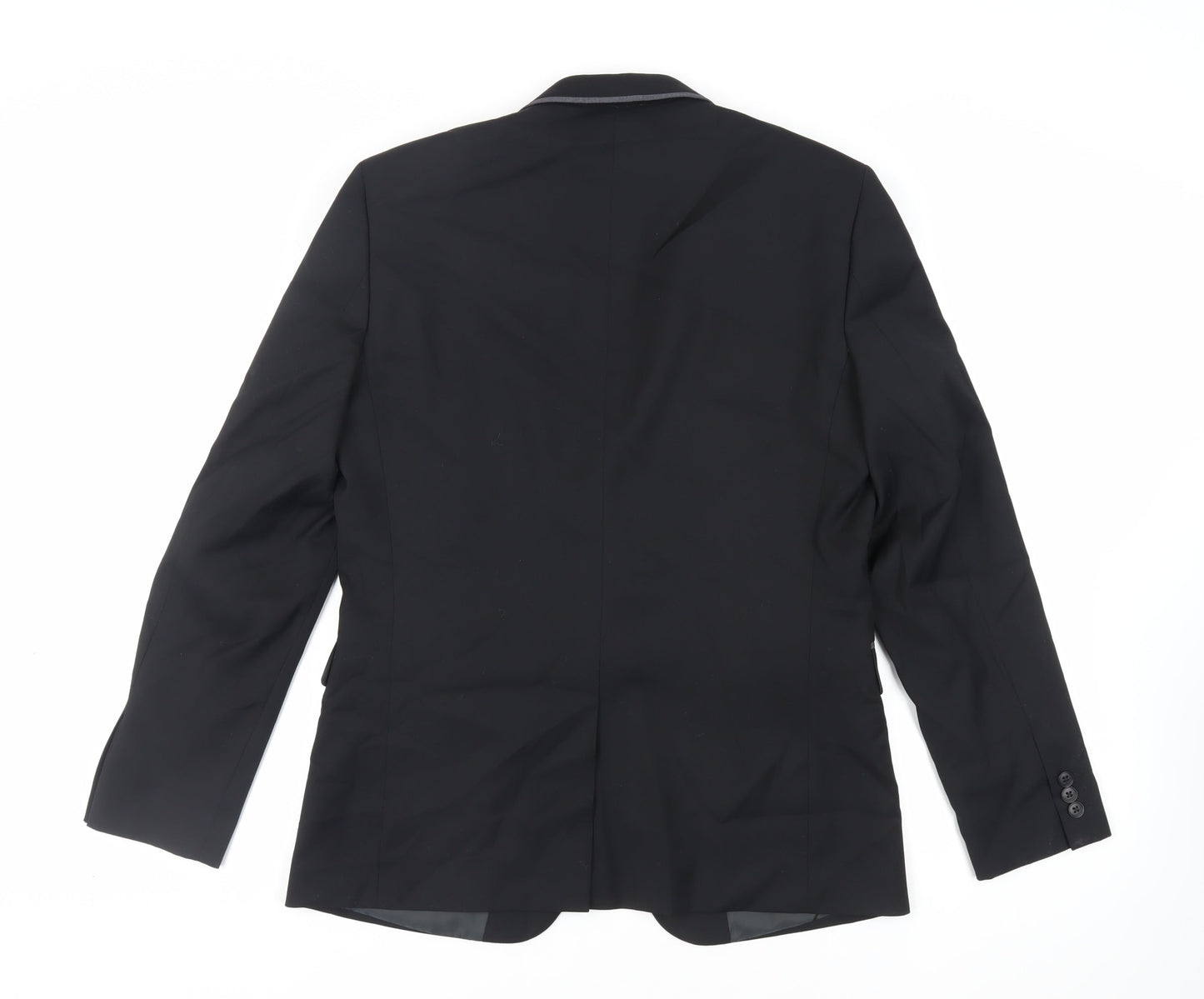 Mens UK Size 40 Peter Werth Regular Black Suit Jacket