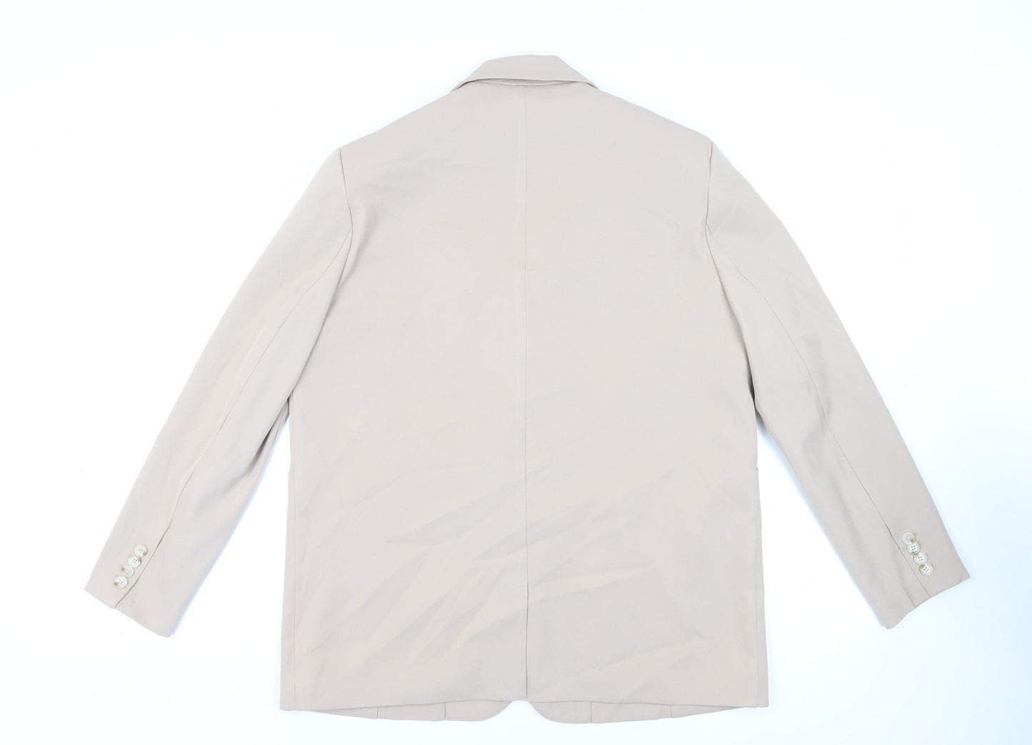 KAIIA Womens Beige Jacket Blazer Size 12 Button