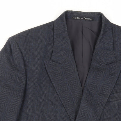 Mens UK Size 40 Burton Regular Blue Suit Jacket