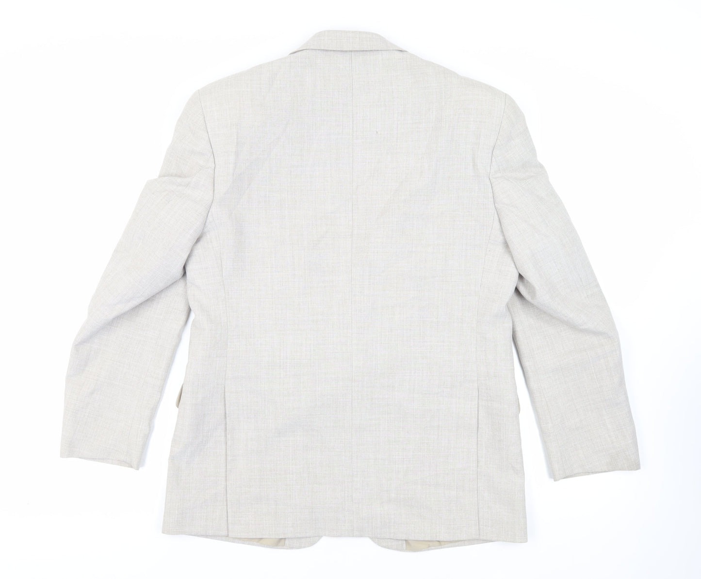 Mens UK Size 40 Gurteen Regular Beige Suit Jacket
