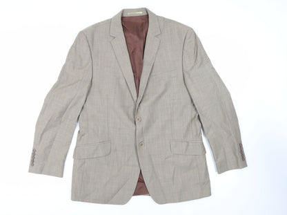 Mens UK Size 42 Linea Regular Beige Suit Jacket