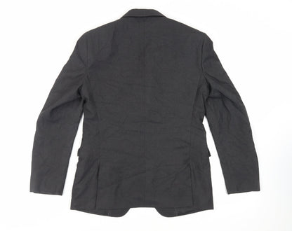 Mens UK Size 38 Moss London Regular Grey Suit Jacket