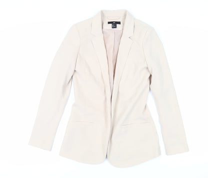 H&M Womens Beige Jacket Blazer Size 6
