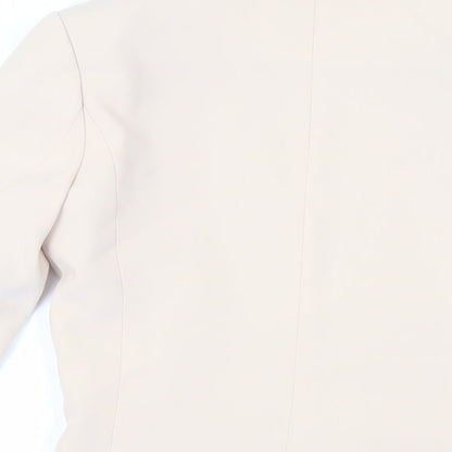 H&M Womens Beige Jacket Blazer Size 6