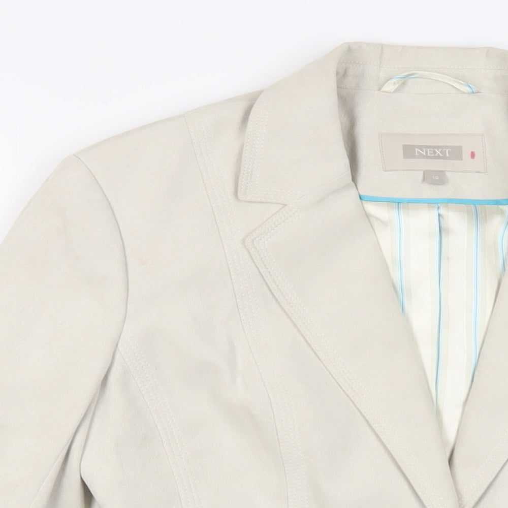 Womens UK Size 10 NEXT Beige Jacket