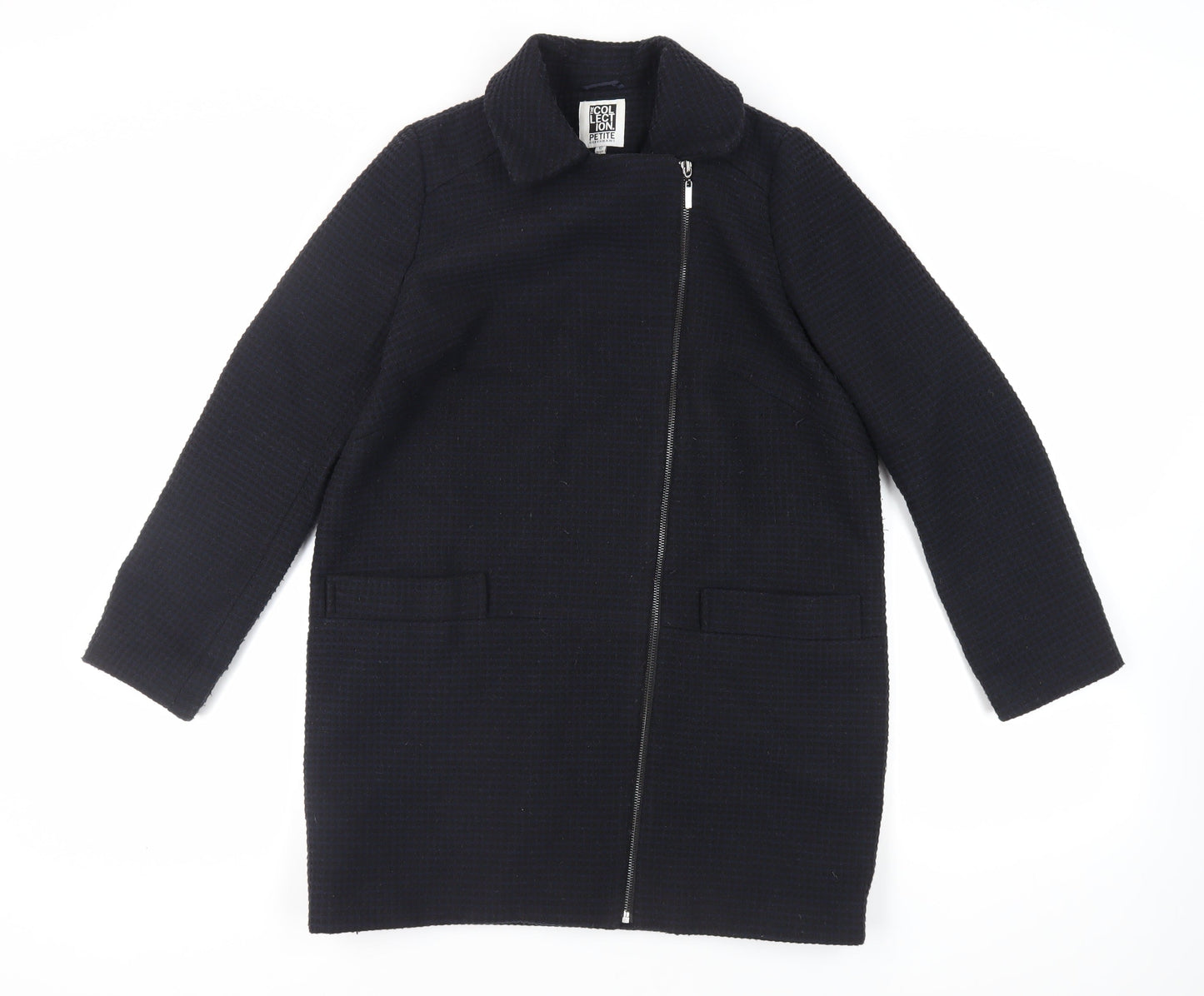 Womens UK Size 12 Debenhams Black Overcoat