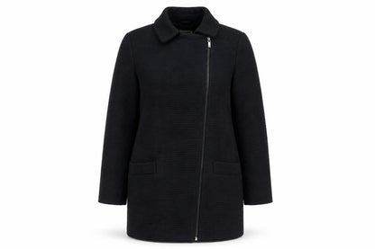 Womens UK Size 12 Debenhams Black Overcoat