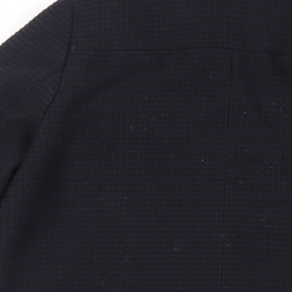 Womens UK Size 12 Debenhams Black Overcoat