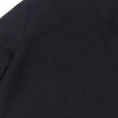 Womens UK Size 12 Debenhams Black Overcoat