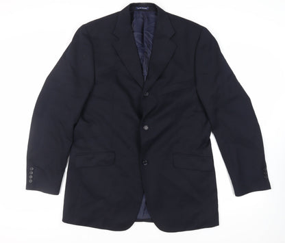 Mens UK Size 42 River Island Regular Blue Suit Jacket