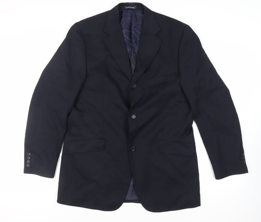 Mens UK Size 42 River Island Regular Blue Suit Jacket