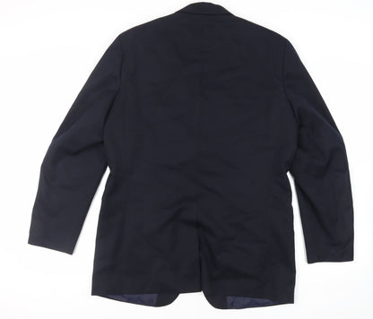 Mens UK Size 42 River Island Regular Blue Suit Jacket