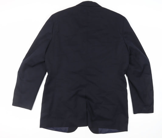 Mens UK Size 42 River Island Regular Blue Suit Jacket