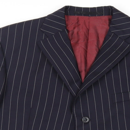Mens UK Size 42 Marks and Spencer Regular Blue Suit Jacket