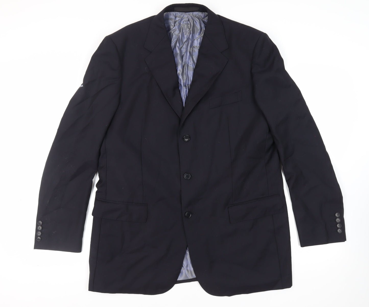 Mens UK Size 44 Marks and Spencer Regular Blue Suit Jacket