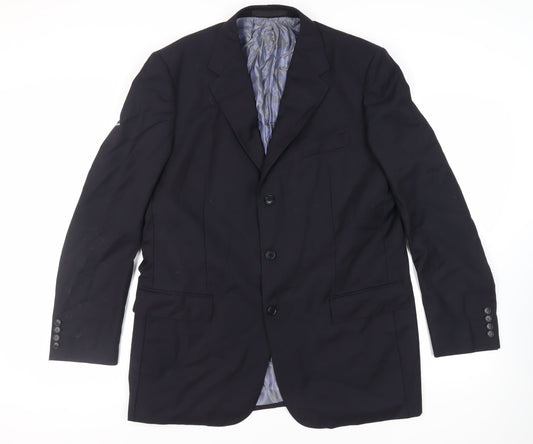 Mens UK Size 44 Marks and Spencer Regular Blue Suit Jacket