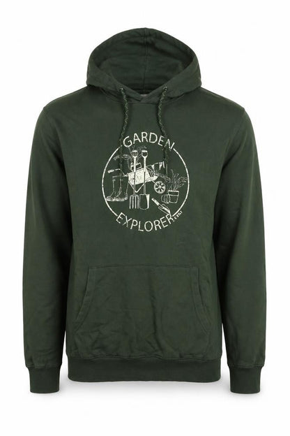 Mens UK Size M Cotton Traders Green Pullover Hoodie