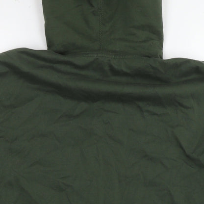 Mens UK Size M Cotton Traders Green Pullover Hoodie