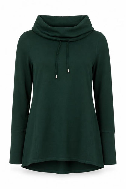 Cable & Gauge Womens Green Polyester Pullover Sweatshirt Size S Pullover