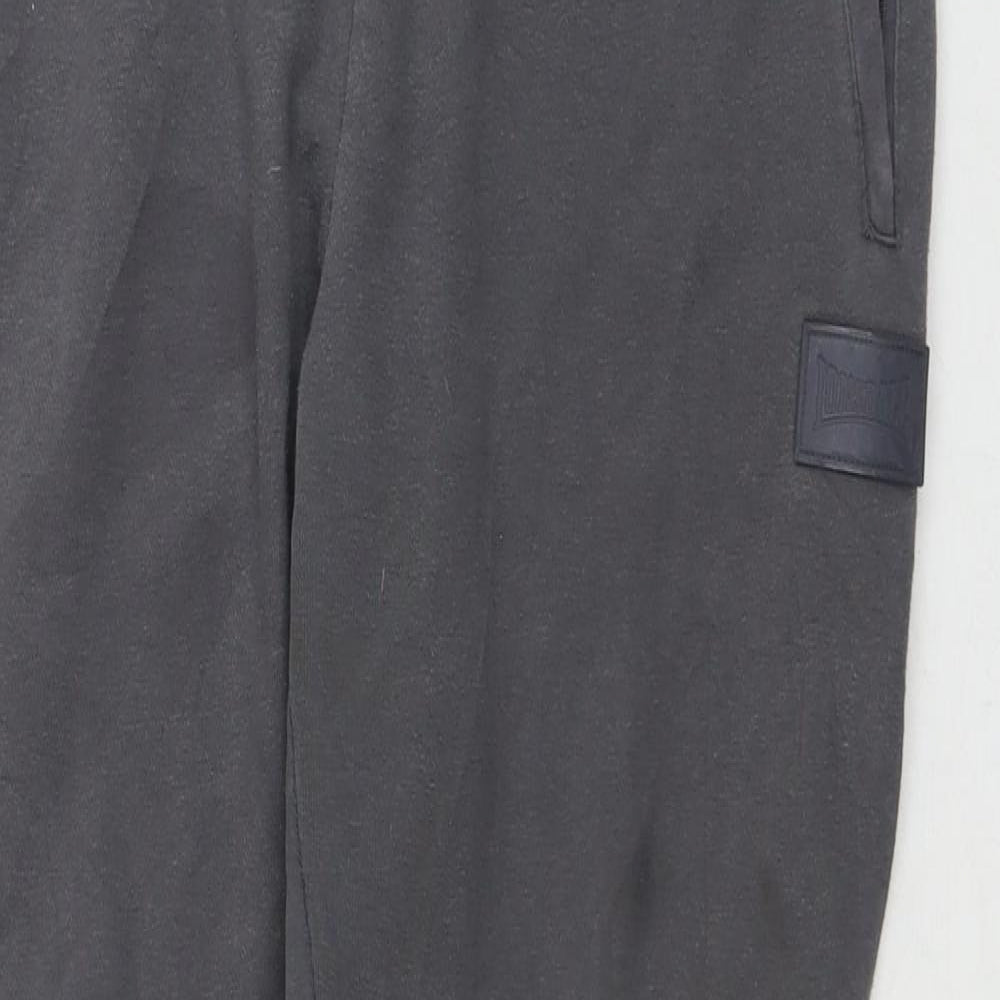 Womens UK Size 14 Lonsdale Regular Fit Jogger Grey Trousers