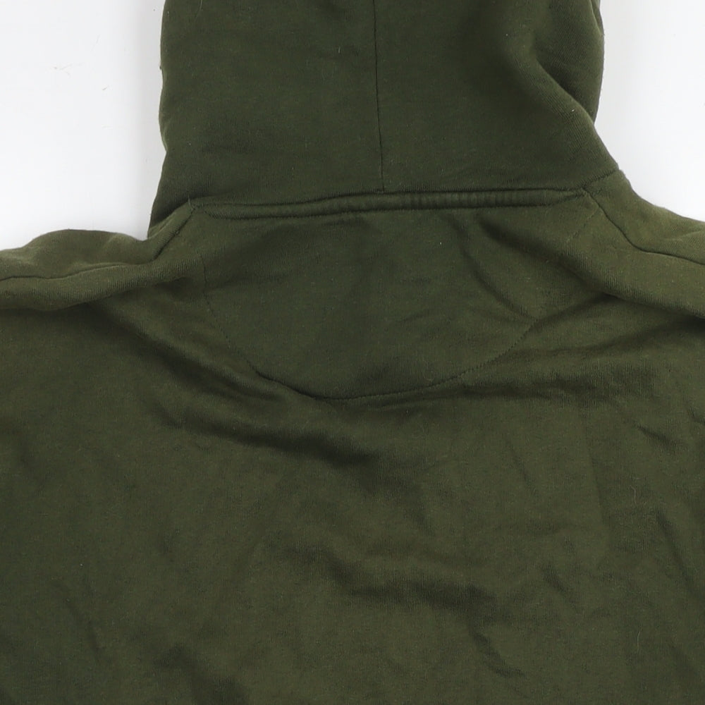 Good For Nothing Womens Green Cotton Pullover Hoodie Size XL Pullover - Logo