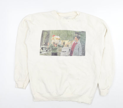 Womens UK Size M Friends White Pullover Sweatshirt