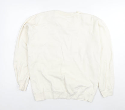 Womens UK Size M Friends White Pullover Sweatshirt