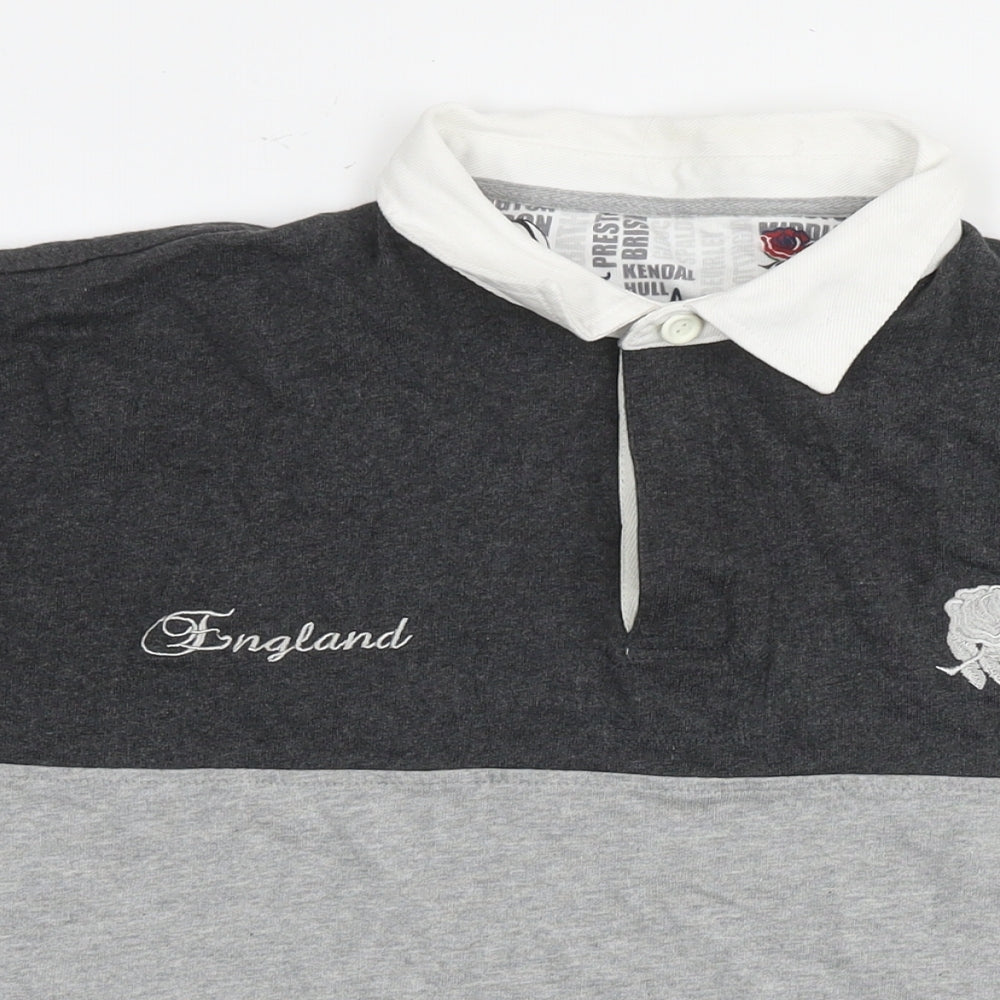 Mens UK Size XL England Grey Pullover Sweatshirt
