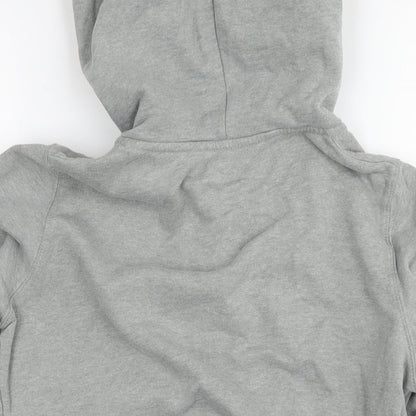 Hollister Womens Grey Cotton Full Zip Hoodie Size M Pullover