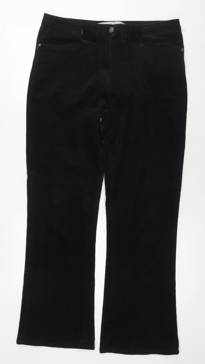 Womens UK Size 14 Editions Regular Fit  Black Trousers