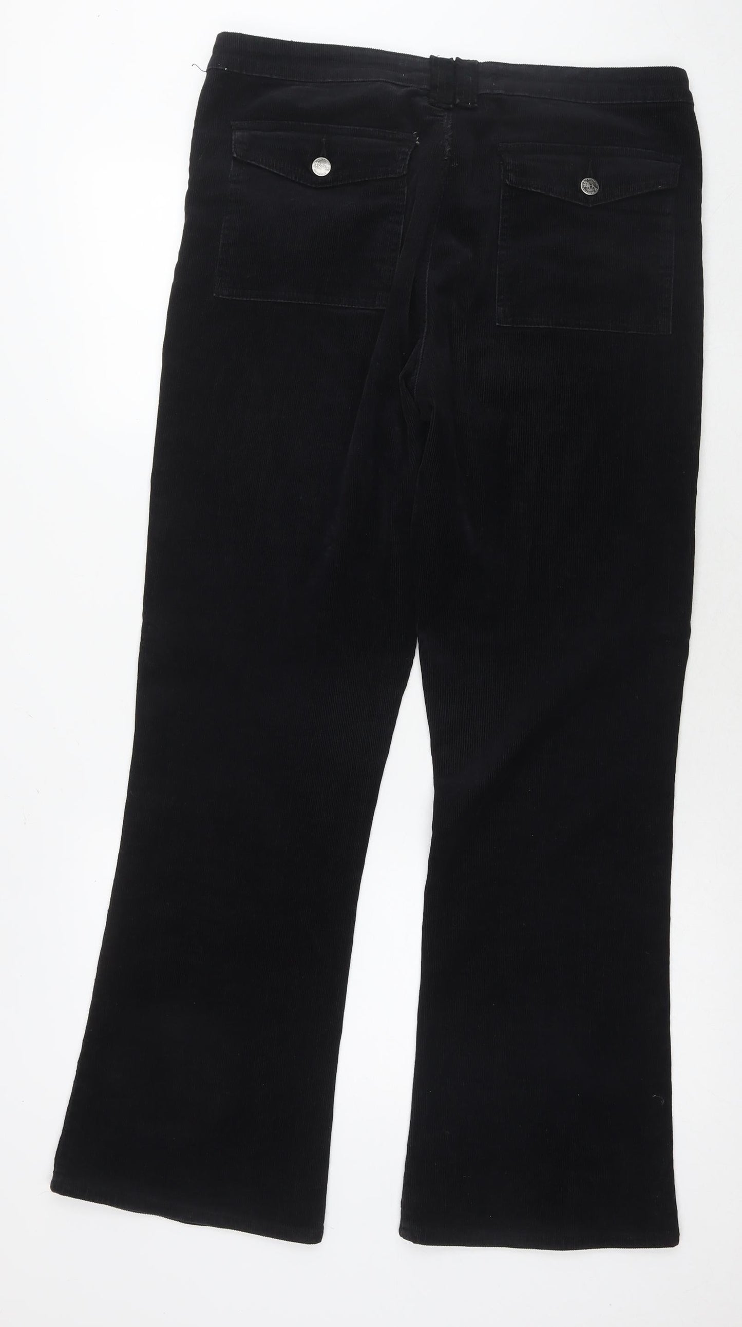 Womens UK Size 14 Editions Regular Fit  Black Trousers