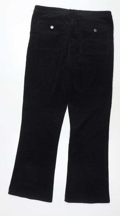 Womens UK Size 14 Editions Regular Fit  Black Trousers