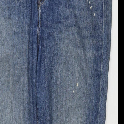 J.Brand Womens Blue Cotton Cropped Jeans Size 31 in L25 in Regular Zip