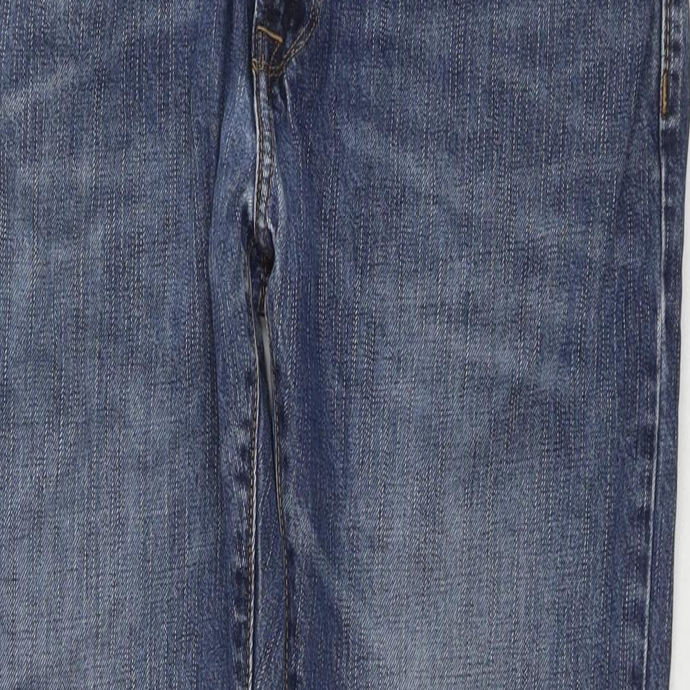 American Eagle Outfitters Mens Blue Cotton Straight Jeans Size 34 in L30 in Regular Zip