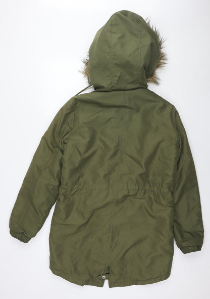 Womens UK Size S Noisy may Green Puffer Jacket