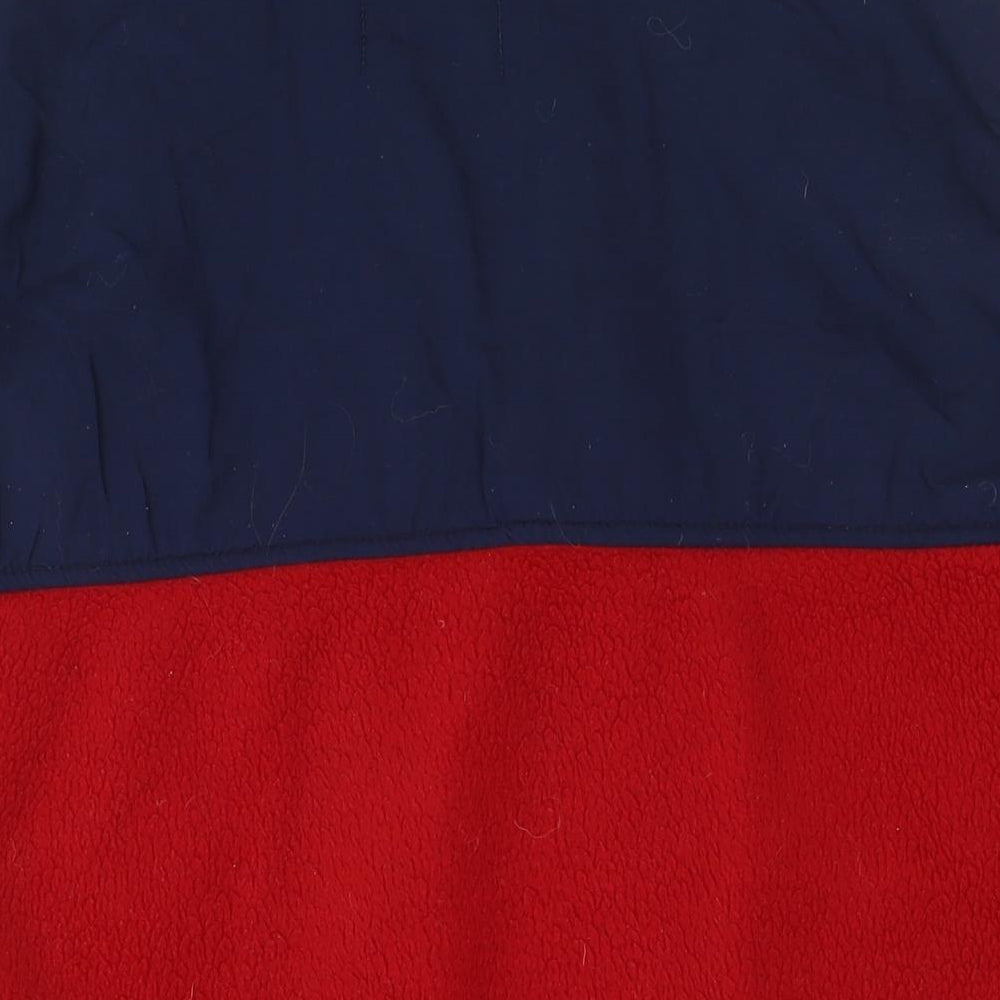 Mens UK Size One Size Get Fleeced Red Gilet
