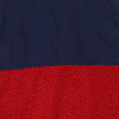 Mens UK Size One Size Get Fleeced Red Gilet