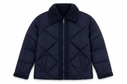 Womens UK Size 12 Maine Blue Quilted Coat